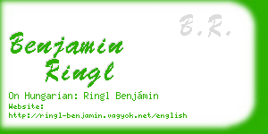 benjamin ringl business card