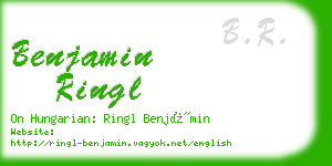 benjamin ringl business card